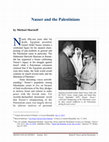 Research paper thumbnail of Nasser and the Palestinians