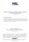 Research paper thumbnail of Féliu 2021 :  Quelques remarques sur les portes gauloises à partir de l’exemple du Frankenbourg