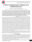 Research paper thumbnail of A Review of Implementation of Industry 4.0 in Manufacturing Sector