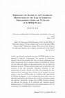 Research paper thumbnail of Embracing the Sacred in the Unfamiliar: Reflections on the Task of Christian Theologising Under the Tutelage of LGBTQ People