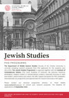 Research paper thumbnail of PhD program in Jewish Studies, Prague