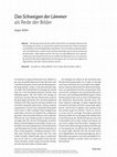 Research paper thumbnail of Das Schweigen der Lämmer als Rede der Bilder