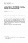 Political Economy of the Resource Curse in Africa Revisited: The Curse as a Product and a Function of Globalised Hydrocarbon Assemblage Cover Page