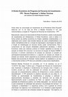 Research paper thumbnail of O Direito Econômico do Programa de Parcerias de Investimento -PPI: "Novos Programas" e Velhas Técnicas