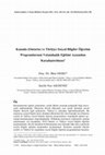 Research paper thumbnail of 2018 Kanada (Ontario) ve Türkiye Sosyal Bilgiler Öğretim Programlarının Vatandaşlık Eğitimi Açısından Karşılaştırılması - 2018 Canada (Ontario) and Turkey Social Studies Curriculum with Respect to the Citizenship Education