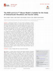 Research paper thumbnail of The NOD-scid IL2rγnull Mouse Model Is Suitable for the Study of Osteoarticular Brucellosis and Vaccine Safety