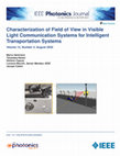 Research paper thumbnail of Characterization of Field of View in Visible Light Communication Systems for Intelligent Transportation Systems