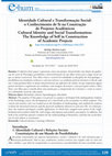 IDENTIDADE CULTURAL E TRANSFORMAÇÃO SOCIAL: O CONHECIMENTO DE SI NA CONSTRUÇÃO DE PROJETOS ACADÊMICOS. (Dossíê: Práticas de Ensino e Aprendizagem: a experiência docente e os desafios epistemológicos e metodológicos da educação) Cultural Identity and Social Transformation: The Knowledge of Self ... Cover Page