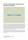 Research paper thumbnail of The 20 th of all EU-r rights: equality and how the Charter contributes, in Blog Series "All EU-rights", https://www.eurac.edu/en/blogs/tags/all-eu-r-rights