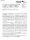 Research paper thumbnail of Comprehensive analyses of geographical inequalities in cardiovascular disease incidence and survival: A possible aid to rationalize prevention strategies