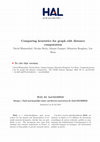 Research paper thumbnail of Comparing heuristics for graph edit distance computation