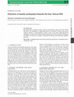 Research paper thumbnail of Detection of mantle earthquakes beneath the East African Rift