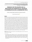 Research paper thumbnail of Esbozo de filosofía de la religión en Emmanuel Lévinas: la emergencia de la hermenéutica // An Outline for a Philosophy of Religion in Emmanuel Lévinas: The emergence of hermeneutics