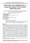 Research paper thumbnail of Meta-framework of digital literacy: a comparative analysis of 21st-century skills frameworks