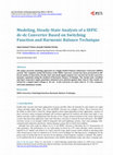 Modeling, Steady-State Analysis of a SEPIC dc-dc Converter Based on Switching Function and Harmonic Balance Technique Cover Page