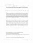 Research paper thumbnail of Expressive Writing to Relieve Academic Stress at University Level