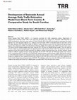 Development of Statewide Annual Average Daily Traffic Estimation Model from Short-Term Counts: A Comparative Study for South Carolina Cover Page