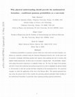 Research paper thumbnail of Why physical understanding should precede the mathematical formalism—Conditional quantum probabilities as a case-study