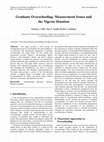 Research paper thumbnail of Graduate Overschooling: Measurement Issues and the Nigeria Situation