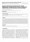 Research paper thumbnail of Sexual self-esteem and adolescents' sexual dispositions—Insights from a survey of university adolescents for sex education and counselling