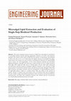 Research paper thumbnail of Microalgal Lipid Extraction and Evaluation of Single-Step Biodiesel Production