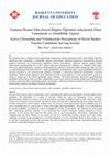 Research paper thumbnail of Topluma Hizmet Eden Sosyal Bilgiler Öğretmen Adaylarının Etkin Vatandaşlık ve Gönüllülük Algıları - Active Citizenship and Volunteerism Perceptions of Social Studies Teacher Candidates Serving Society