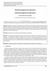 Research paper thumbnail of Marketing management of organizations