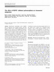 Research paper thumbnail of The effect of BDNF val66met polymorphism on visuomotor adaptation