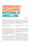 Gobernabilidad y Fortalecimiento Institucional en América Latina Cover Page