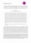 Research paper thumbnail of Trades and Social Membership into the Context of Feudal Friulian Society during Late Middle Ages (13th Century - 1511), in "Philosphy Study", 7, 5 (2017), pp. 269-274