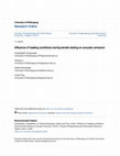 Influence of Loading Conditions during Tensile Testing on Acoustic Emission Cover Page