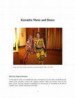 Research paper thumbnail of Kizomba Music and Dance