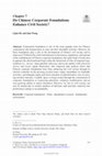 Research paper thumbnail of Do Chinese Corporate Foundations Enhance Civil Society