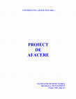 Plan de Afaceri Cover Page