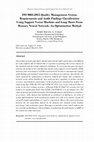 Research paper thumbnail of ISO 9001:2015 Quality Management System Requirements and Audit Findings Classification Using Support Vector Machine and Long Short-Term Memory Neural Network: An Optimization Method