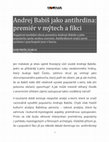 Research paper thumbnail of Andrej Babiš jako antihrdina: premiér v mýtech a fikci