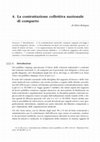 Research paper thumbnail of La contrattazione collettiva nazionale di comparto