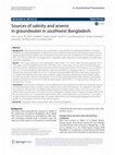 Research paper thumbnail of Sources of salinity and arsenic in groundwater in southwest Bangladesh