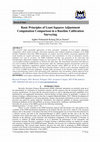 Basic Principles of Least Squares Adjustment Computation Comparison in a Baseline Calibration Surveying Cover Page