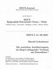 Research paper thumbnail of Die norischen Auxiliartruppen als Ziegel schlagender Verband am Donaulimes ? In: EDCS-J 14, 09/2021