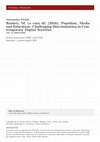 Research paper thumbnail of Ranieri, M. (a cura di) (2016), Populism, Media and Education: Challenging Discrimination in Contemporary Digital Societies