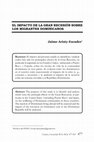 Research paper thumbnail of El impacto de la gran reseción sobre los migrantes dominicanos