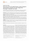 Research paper thumbnail of Risks Perceived by Frail Male Patients, Family Caregivers and Clinicians in Hospital: Do they Change after Discharge? A Multiple Case Study