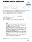 Research paper thumbnail of Identification of rehabilitation needs after a stroke: an exploratory study