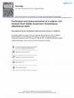 Research paper thumbnail of Purification and characterisation of a sulphur rich melanin from edible mushroom Termitomyces albuminosus Heim