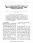 Real-time turbulence profiling with a pair of laser guide star Shack–Hartmann wavefront sensors for wide-field adaptive optics systems on large to extremely large telescopes Cover Page