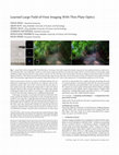 Research paper thumbnail of Learned large field-of-view imaging with thin-plate optics