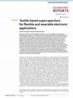 Textile-based supercapacitors for flexible and wearable electronic applications Cover Page