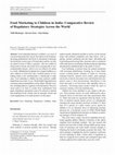 Research paper thumbnail of Food Marketing to Children in India: Comparative Review of Regulatory Strategies Across the World