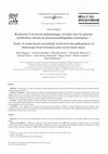 Research paper thumbnail of Recherche d'un facteur pathogénique circulant chez les patients cérébrolésés atteints de paraostéoarthropathies neurogènes